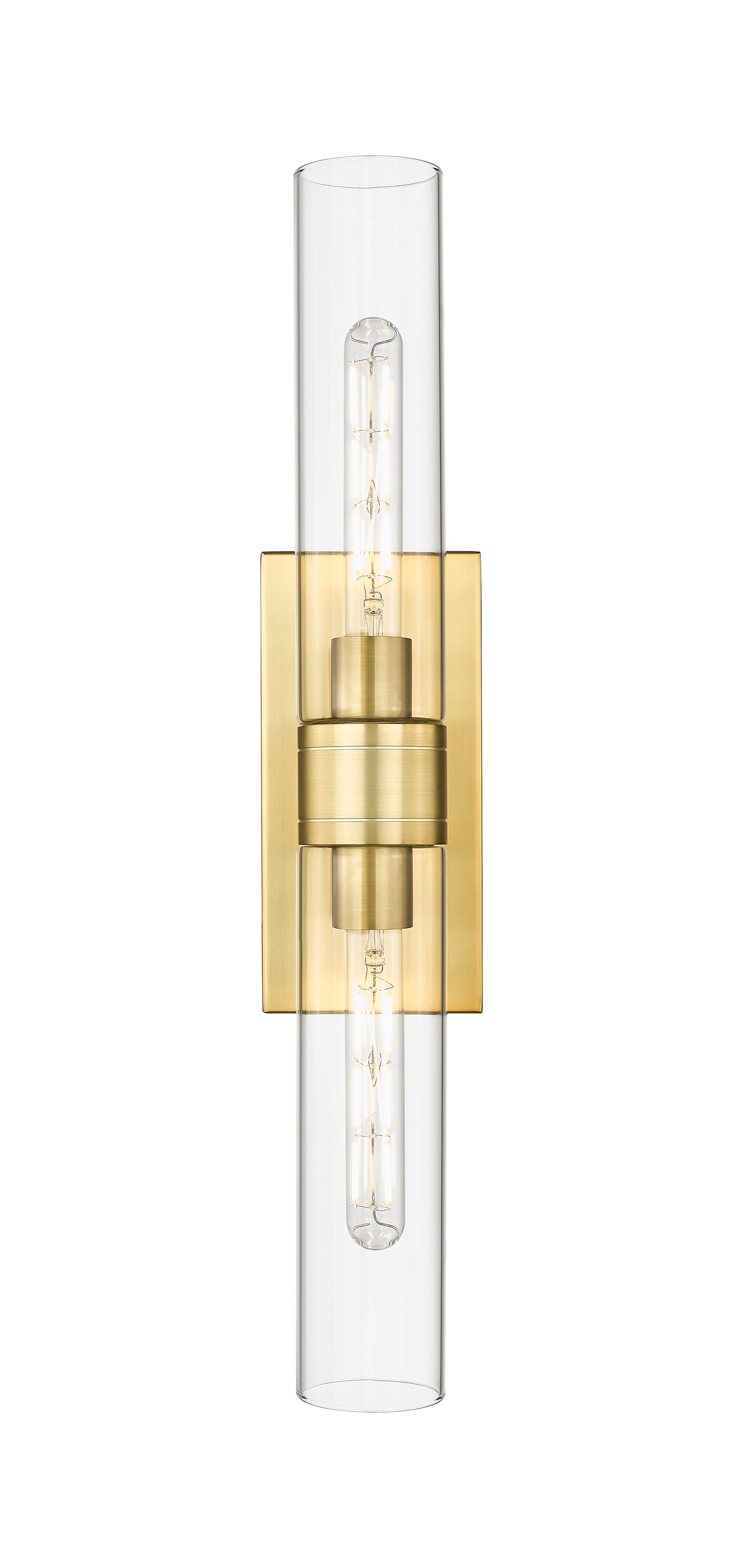 Downtown Urban Sconce Cast Brass Steel