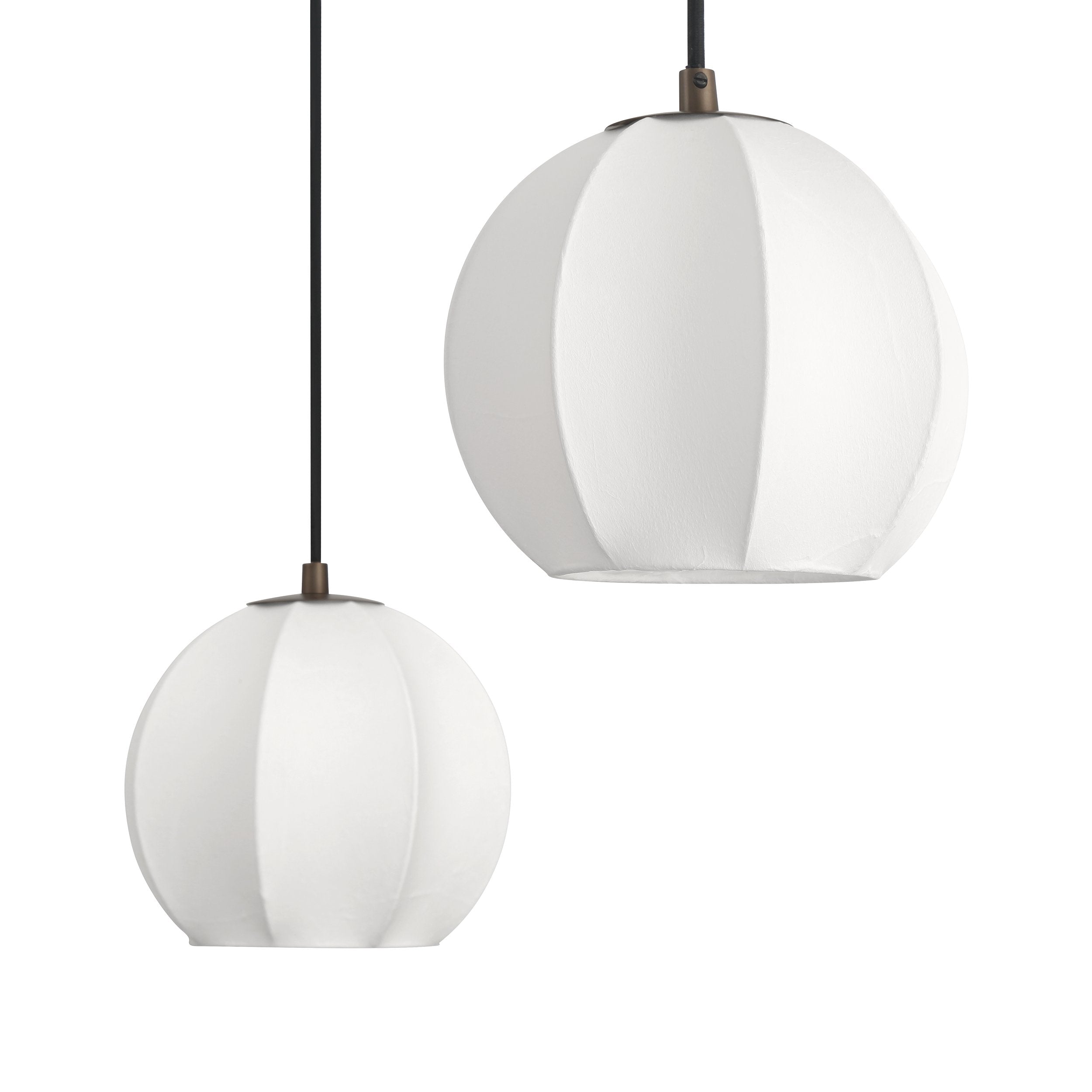 Bryony 48-inch 6-light Forged Bronze Chandelier with White Synthetic Silk Shades
