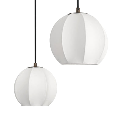 Bryony 48-inch 6-light Forged Bronze Chandelier with White Synthetic Silk Shades