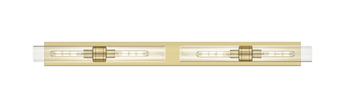 Downtown Urban Linear Bath Vanity Light Brass