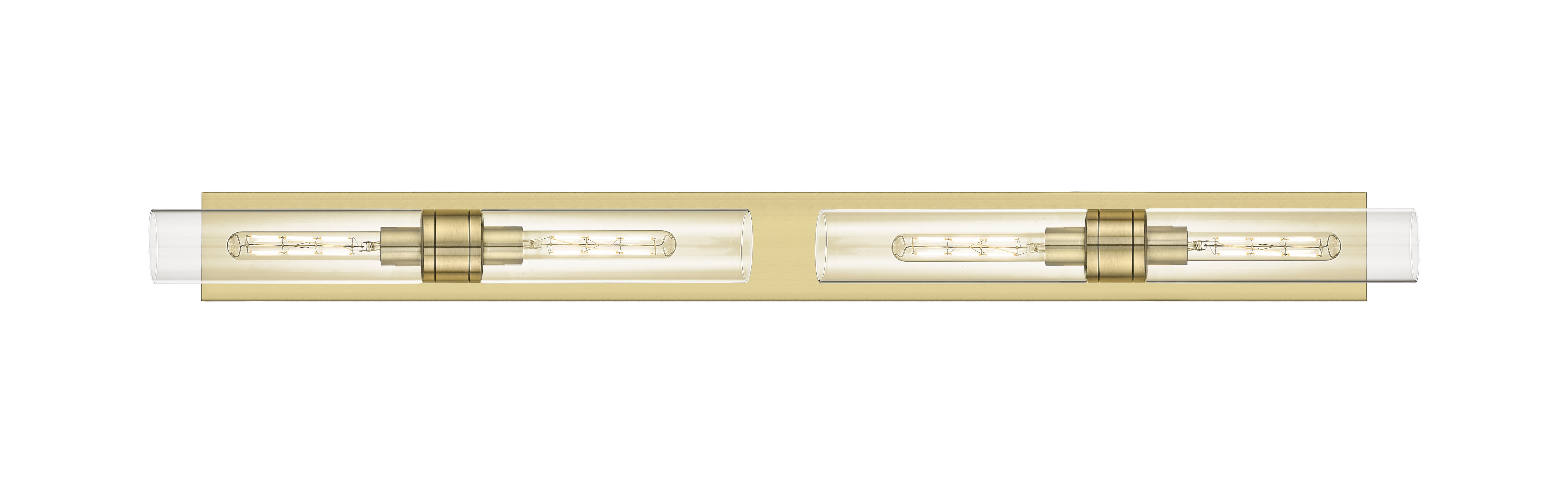 Downtown Urban Linear Bath Vanity Light Brass