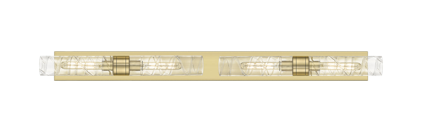 Downtown Urban Linear Bath Vanity Light Brass