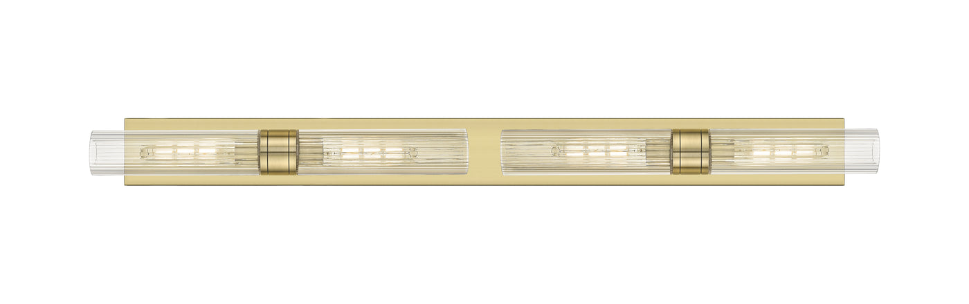Downtown Urban Linear Bath Vanity Light Brass
