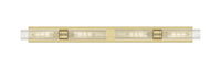 Downtown Urban Linear Bath Vanity Light Brass