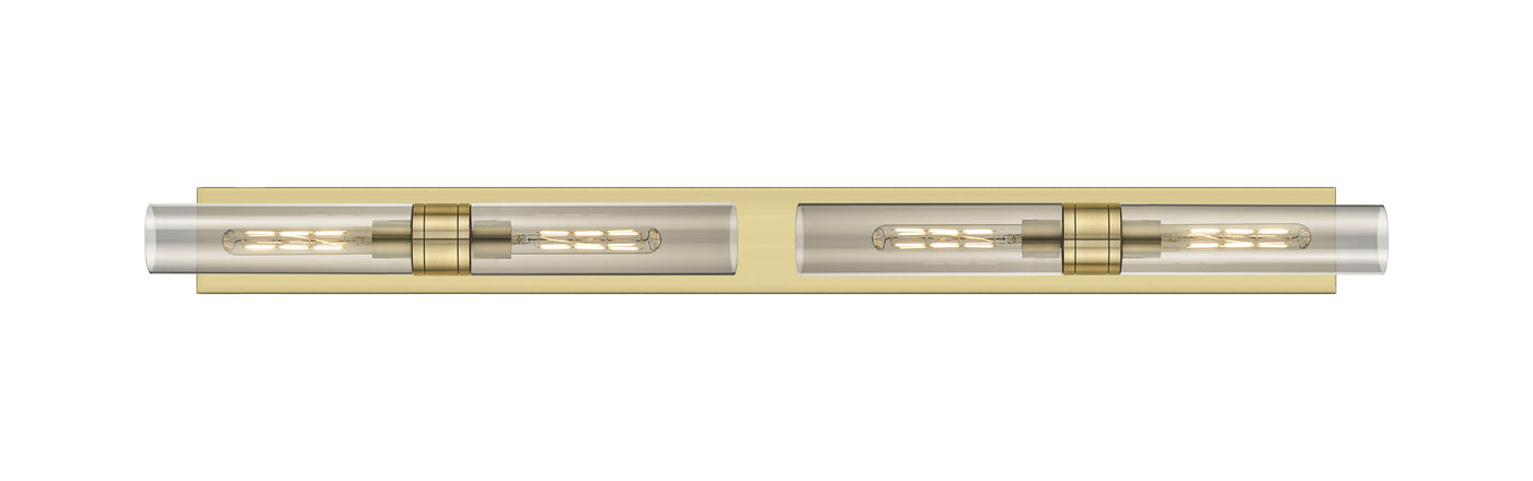 Downtown Urban Linear Bath Vanity Light Brass