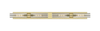 Downtown Urban Linear Bath Vanity Light Brass