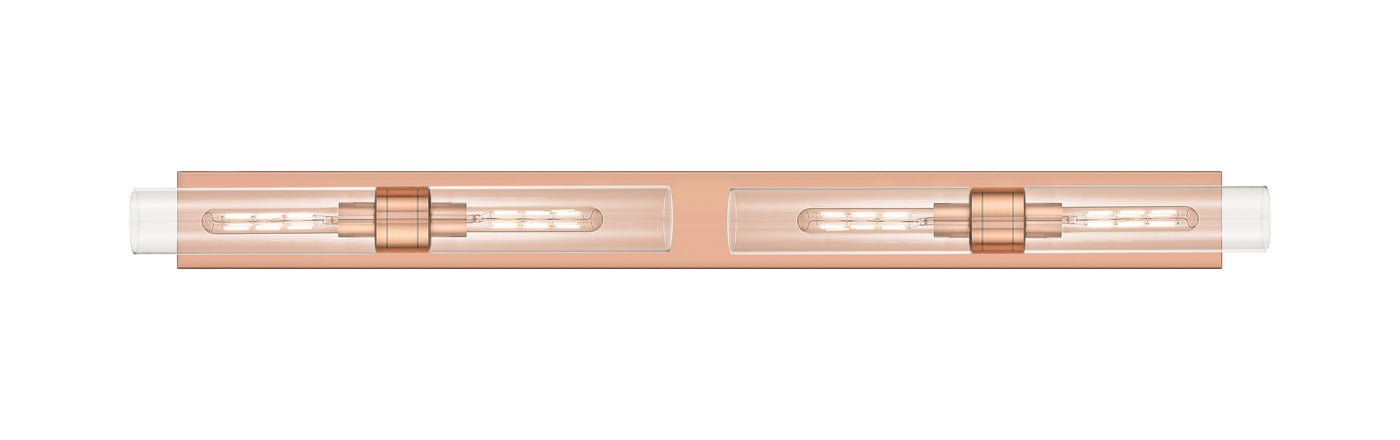 Downtown Urban Linear Bath Vanity Light Brass