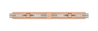 Downtown Urban Linear Bath Vanity Light Brass