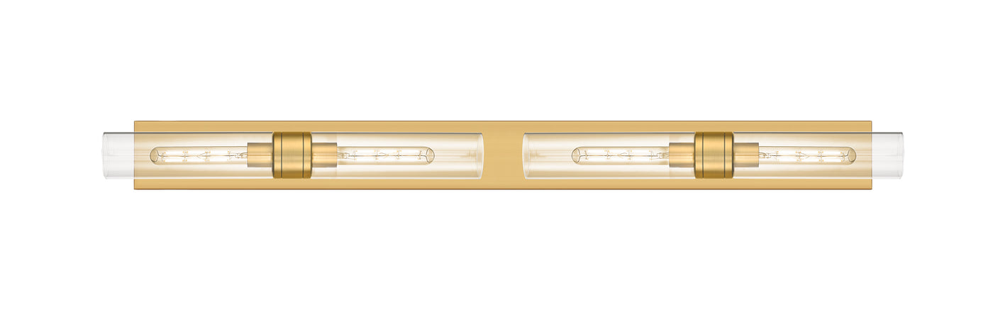 Downtown Urban Linear Bath Vanity Light Brass
