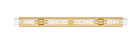Downtown Urban Linear Bath Vanity Light Brass