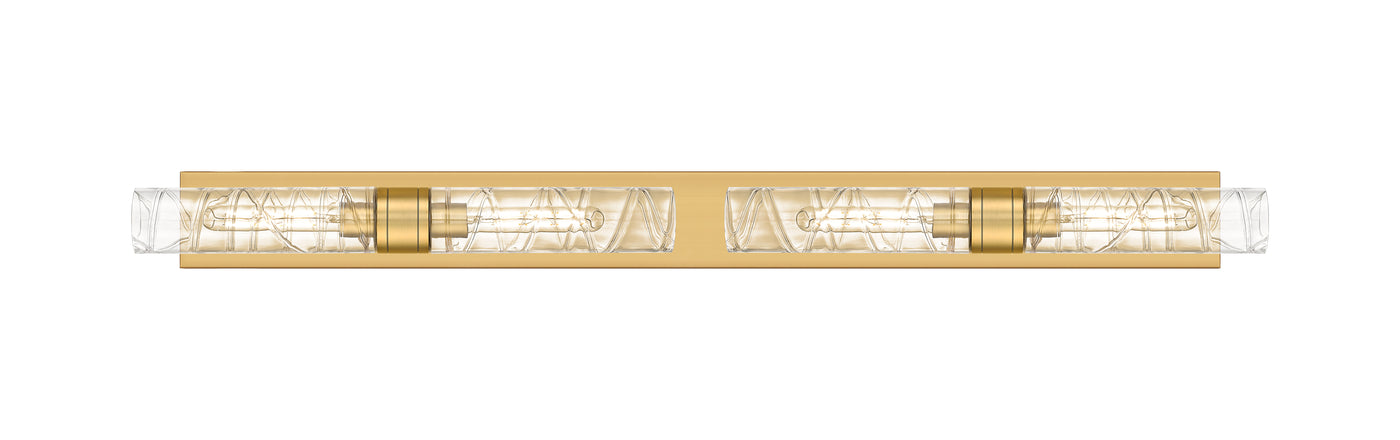 Downtown Urban Linear Bath Vanity Light Brass