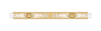 Downtown Urban Linear Bath Vanity Light Brass