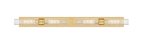 Downtown Urban Linear Bath Vanity Light Brass