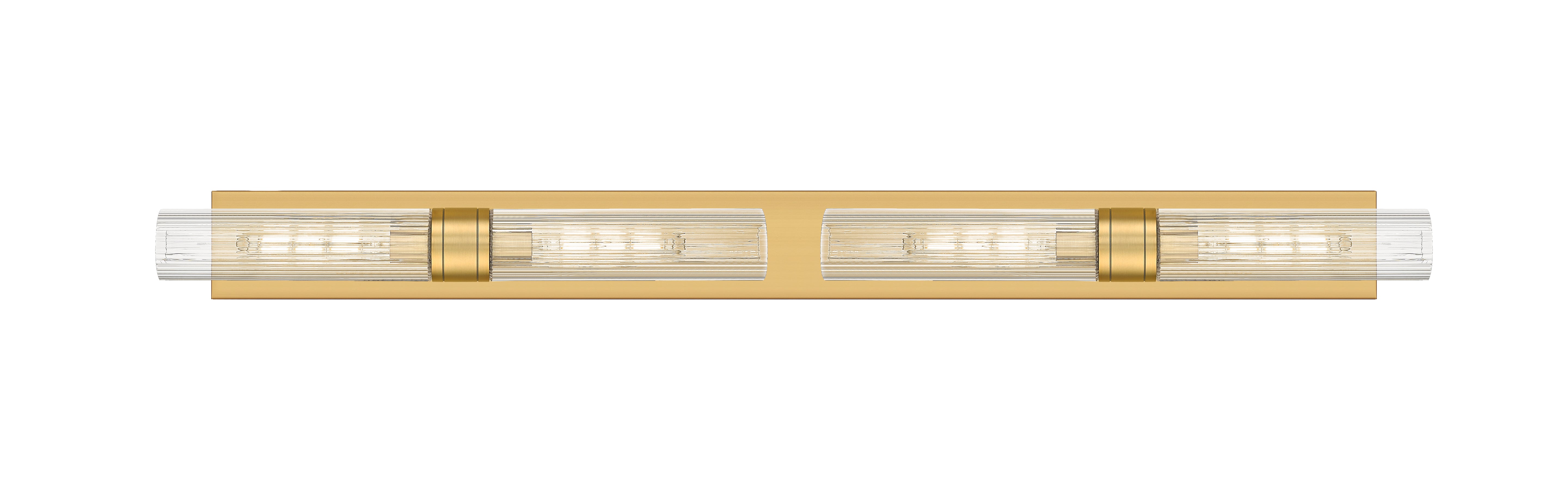 Downtown Urban Linear Bath Vanity Light Brass