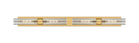 Downtown Urban Linear Bath Vanity Light Brass
