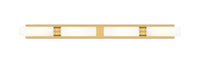 Downtown Urban Linear Bath Vanity Light Brass