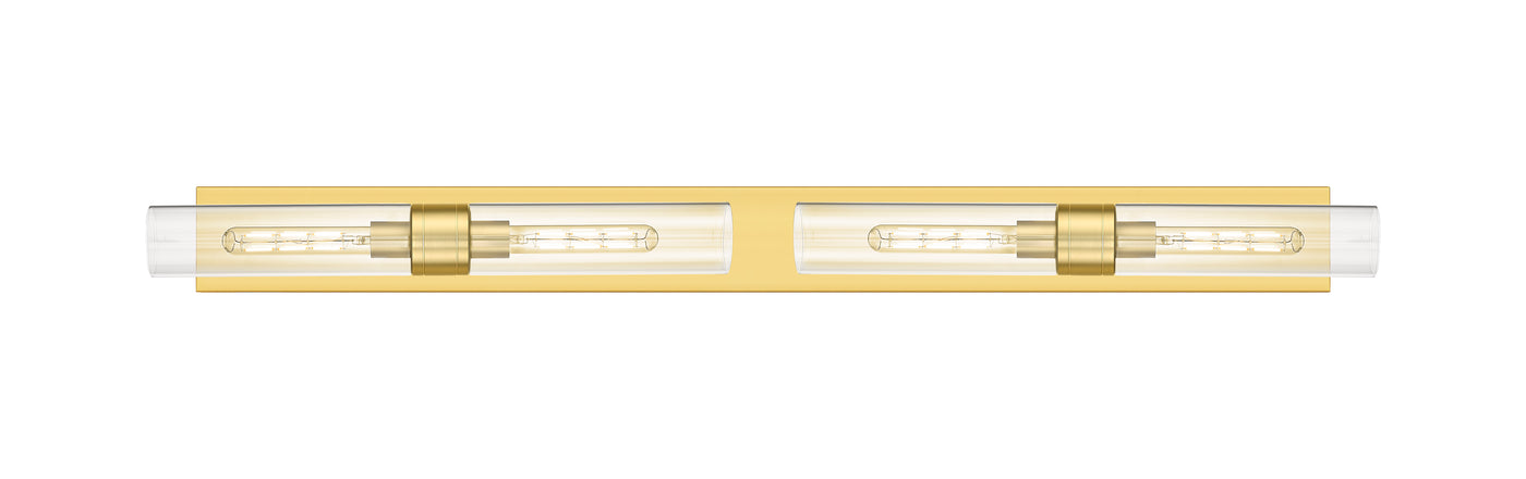 Downtown Urban Linear Bath Vanity Light Brass