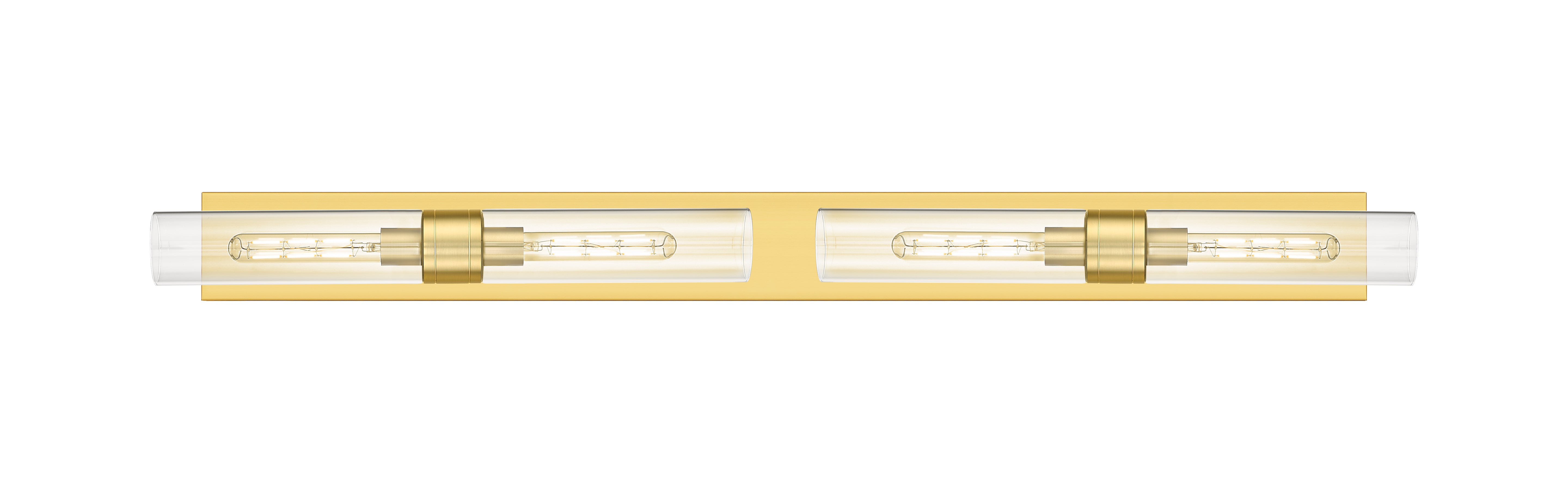Downtown Urban Linear Bath Vanity Light Brass