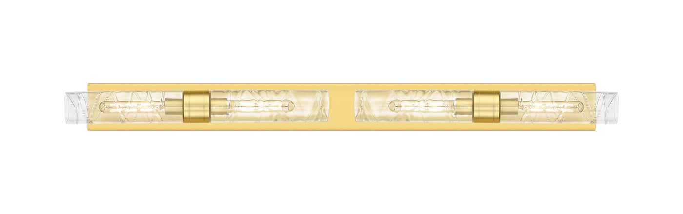 Downtown Urban Linear Bath Vanity Light Brass
