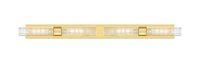 Downtown Urban Linear Bath Vanity Light Brass