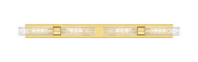 Downtown Urban Linear Bath Vanity Light Brass