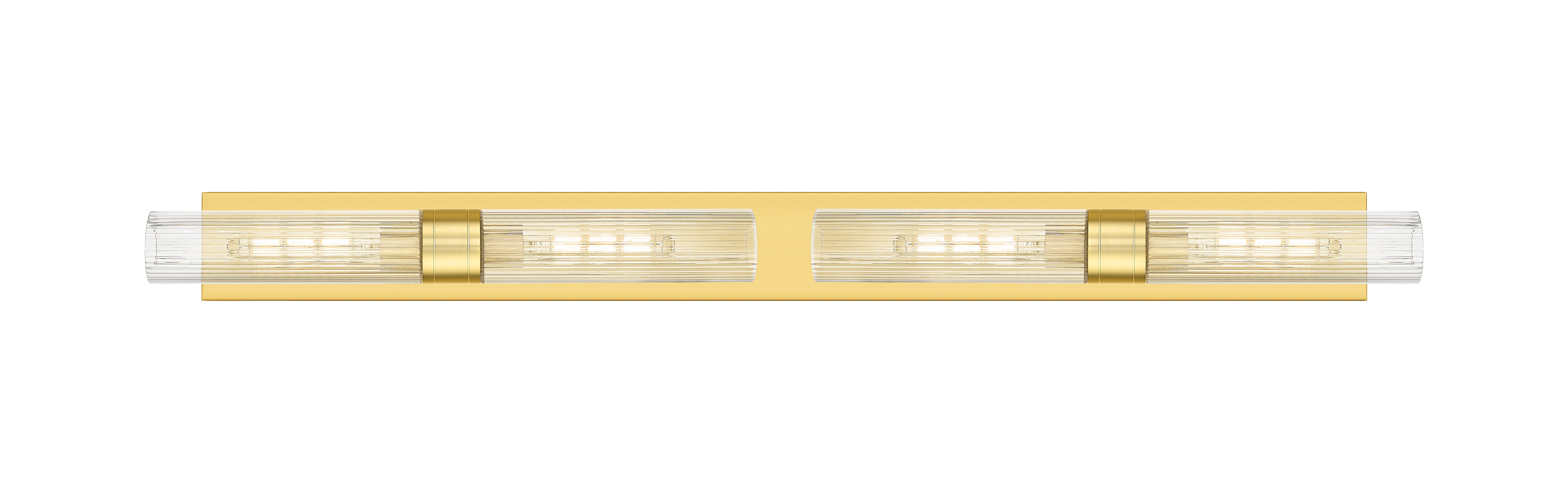 Downtown Urban Linear Bath Vanity Light Brass