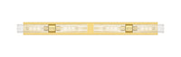 Downtown Urban Linear Bath Vanity Light Brass