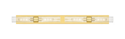 Downtown Urban Linear Bath Vanity Light Brass