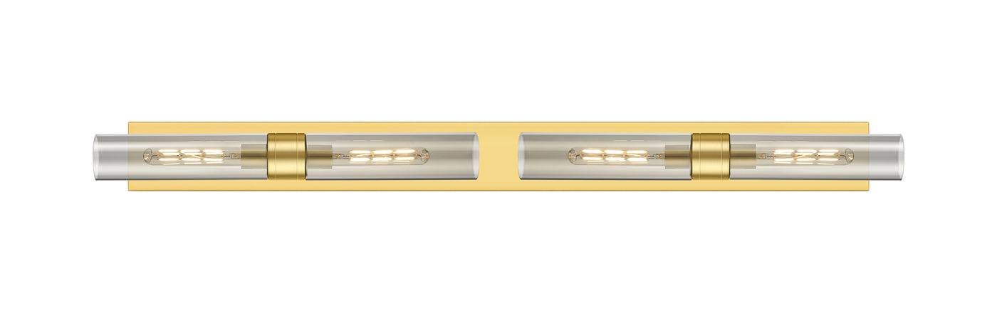 Downtown Urban Linear Bath Vanity Light Brass
