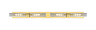 Downtown Urban Linear Bath Vanity Light Brass