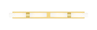 Downtown Urban Linear Bath Vanity Light Brass