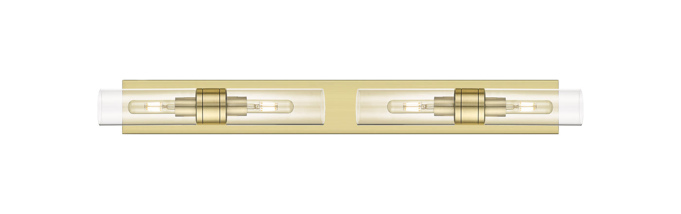 Downtown Urban Linear Bath Vanity Cast Brass