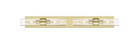 Downtown Urban Linear Bath Vanity Cast Brass