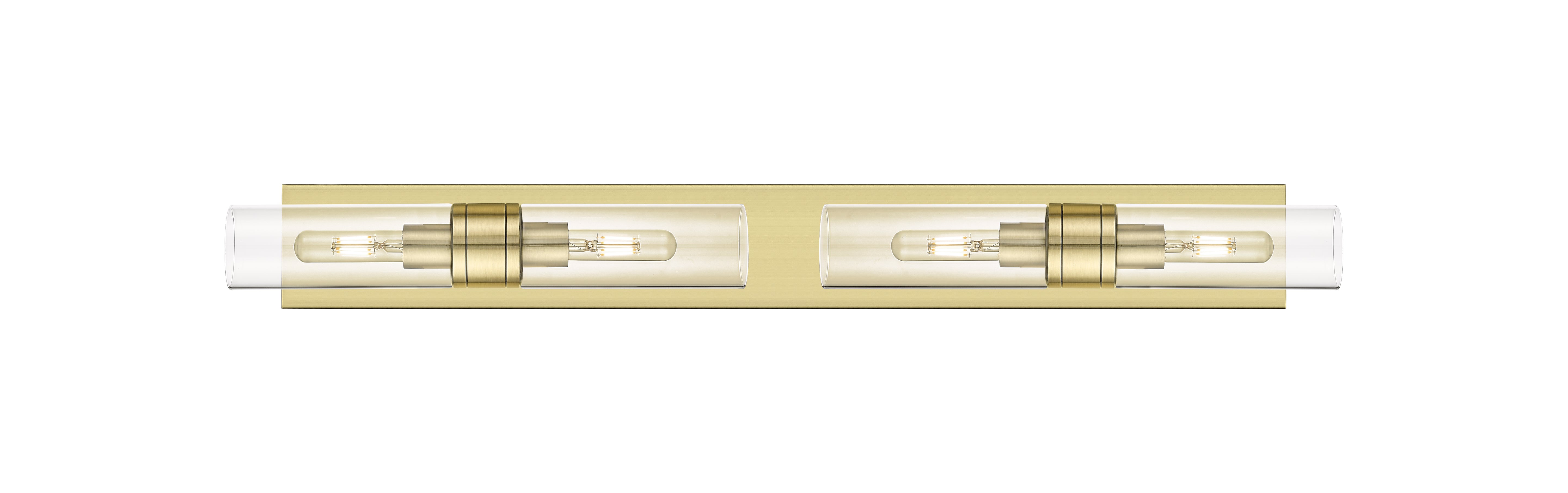 Downtown Urban Linear Bath Vanity Cast Brass