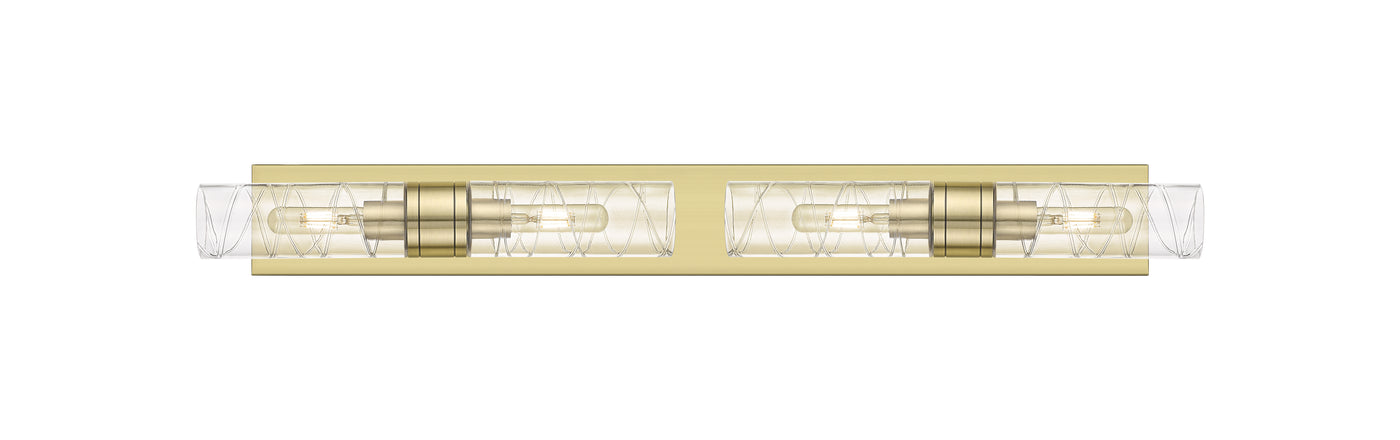 Downtown Urban Linear Bath Vanity Cast Brass