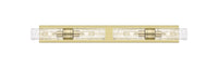 Downtown Urban Linear Bath Vanity Cast Brass