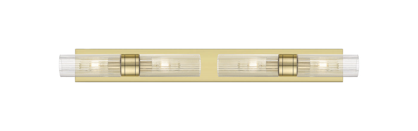 Downtown Urban Linear Bath Vanity Cast Brass