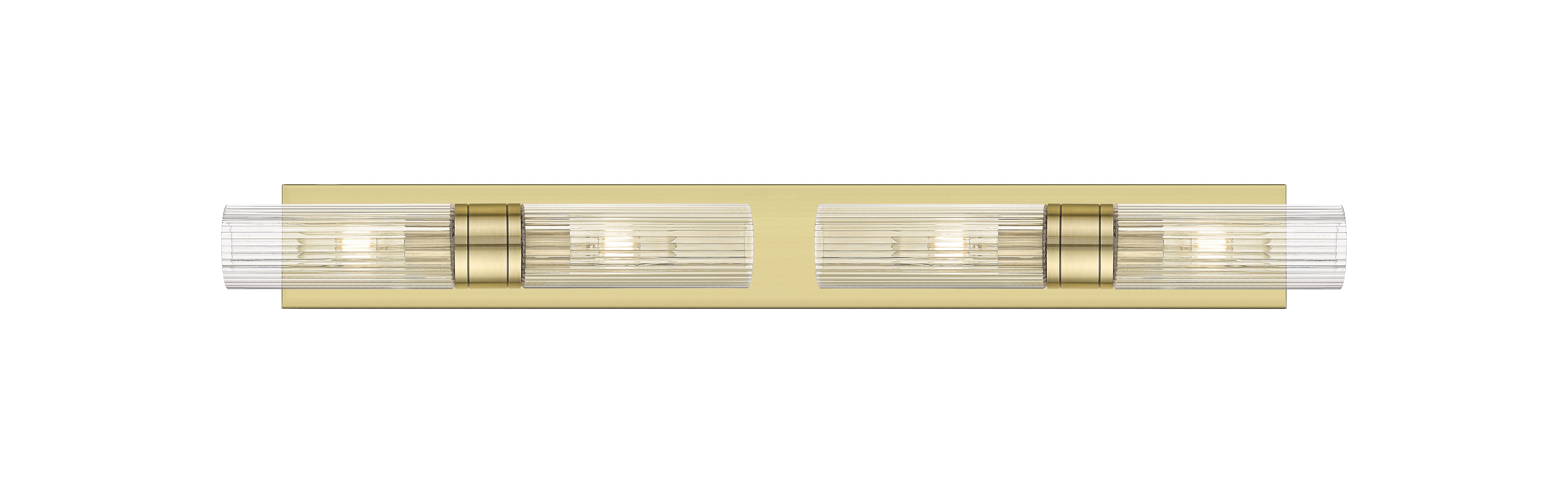 Downtown Urban Linear Bath Vanity Cast Brass