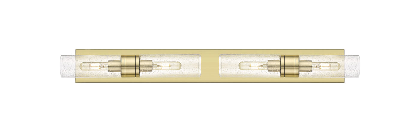 Downtown Urban Linear Bath Vanity Cast Brass