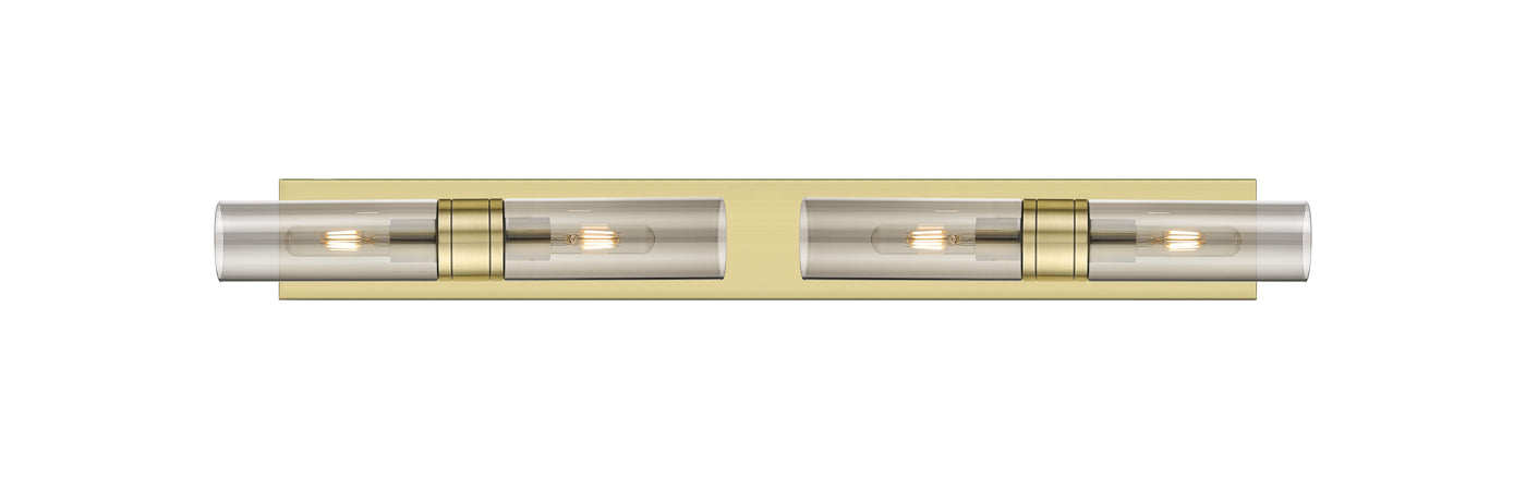 Downtown Urban Linear Bath Vanity Cast Brass