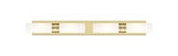 Downtown Urban Linear Bath Vanity Cast Brass