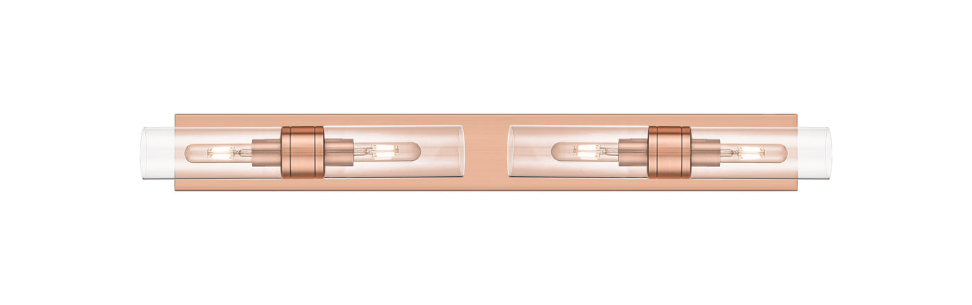 Downtown Urban Linear Bath Vanity Cast Brass