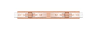 Downtown Urban Linear Bath Vanity Cast Brass