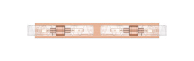 Downtown Urban Linear Bath Vanity Cast Brass