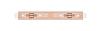 Downtown Urban Linear Bath Vanity Cast Brass