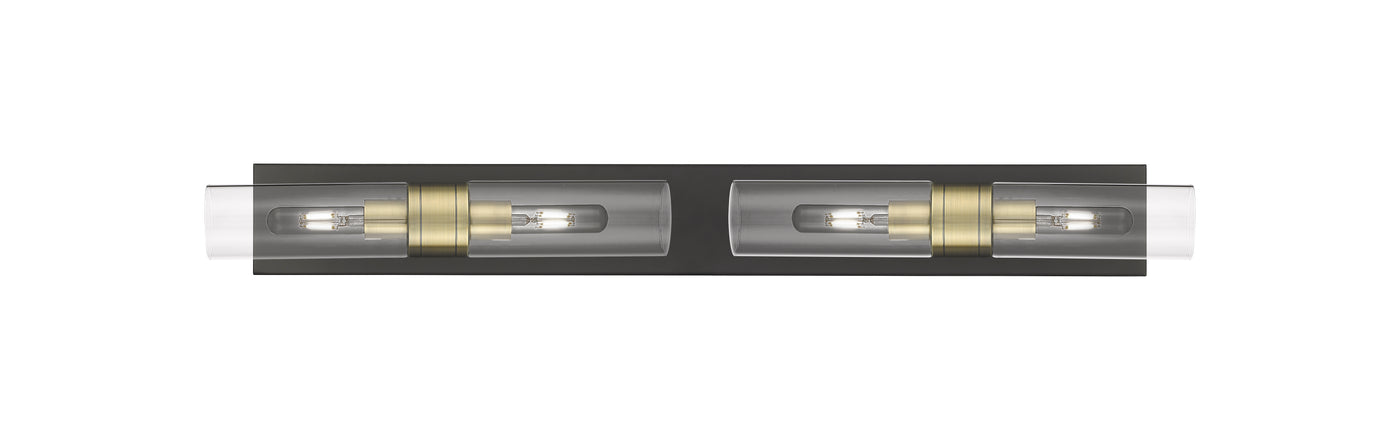 Downtown Urban Linear Bath Vanity Cast Brass