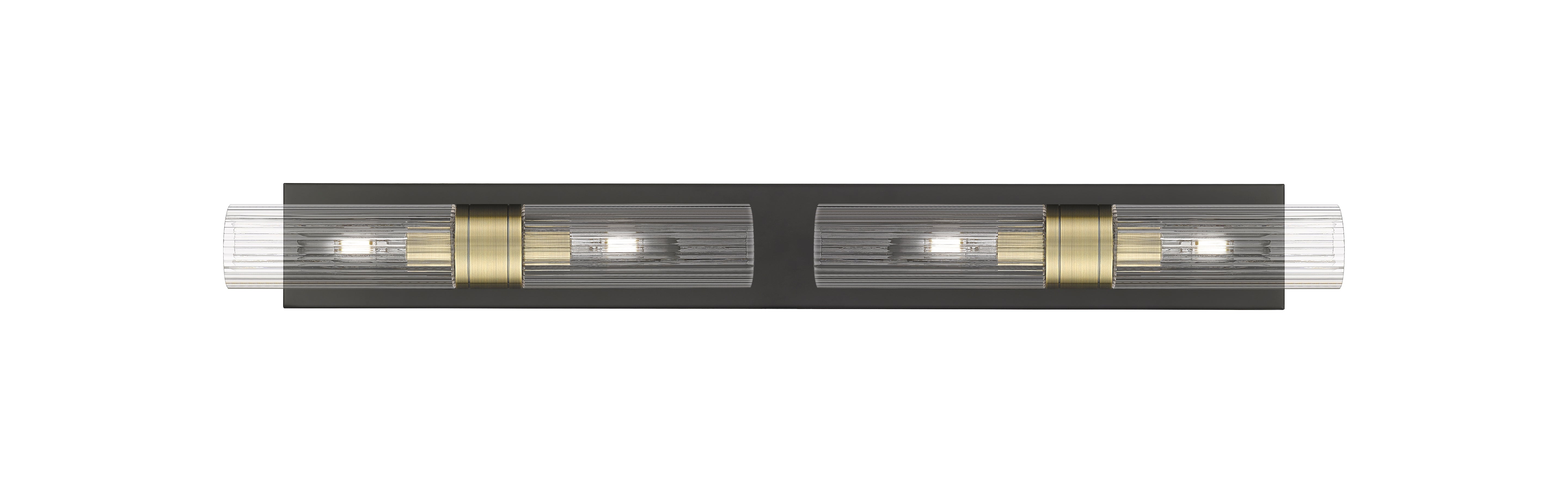 Downtown Urban Linear Bath Vanity Cast Brass