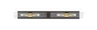 Downtown Urban Linear Bath Vanity Cast Brass