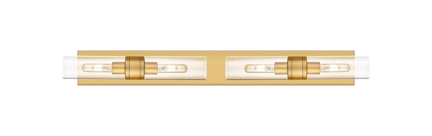 Downtown Urban Linear Bath Vanity Cast Brass