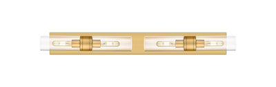 Downtown Urban Linear Bath Vanity Cast Brass